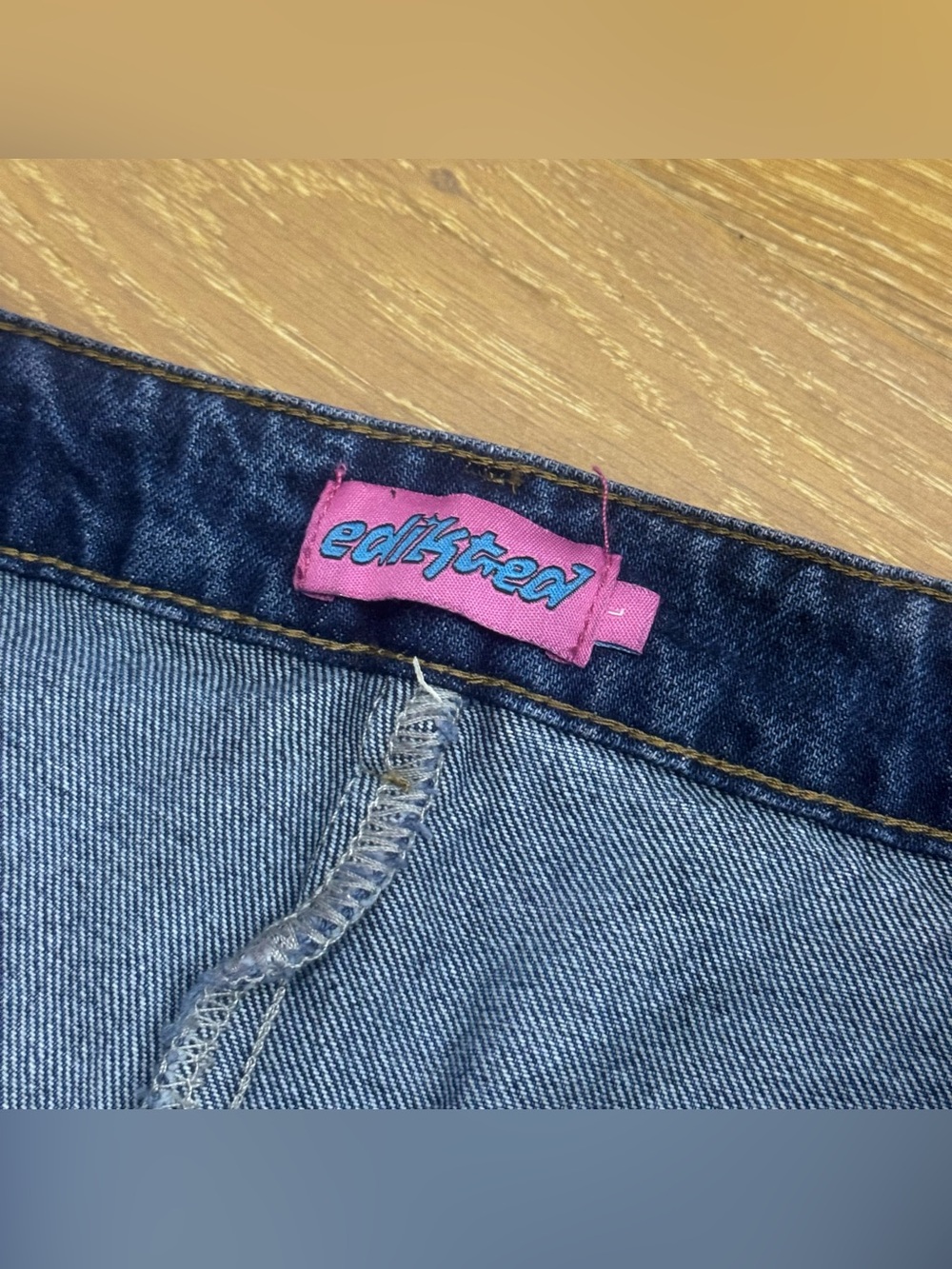 Denim Mini Skort - Picture 5 of 6